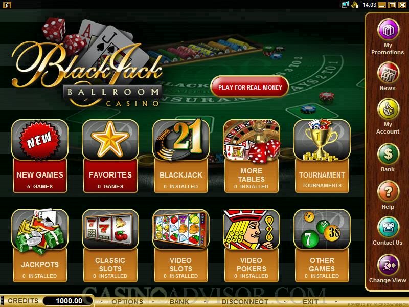 casino blackjack ballroom